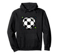 Soccer Ball Shaped Heart Mom Fan Parent Hoodie - Fun Novelty Design Unisex