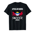 Antigua And Barbuda Football T-Shirt - Fun Novelty Design for Adults