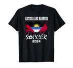 Antigua And Barbuda Football T-Shirt - Fun Novelty Design for Adults