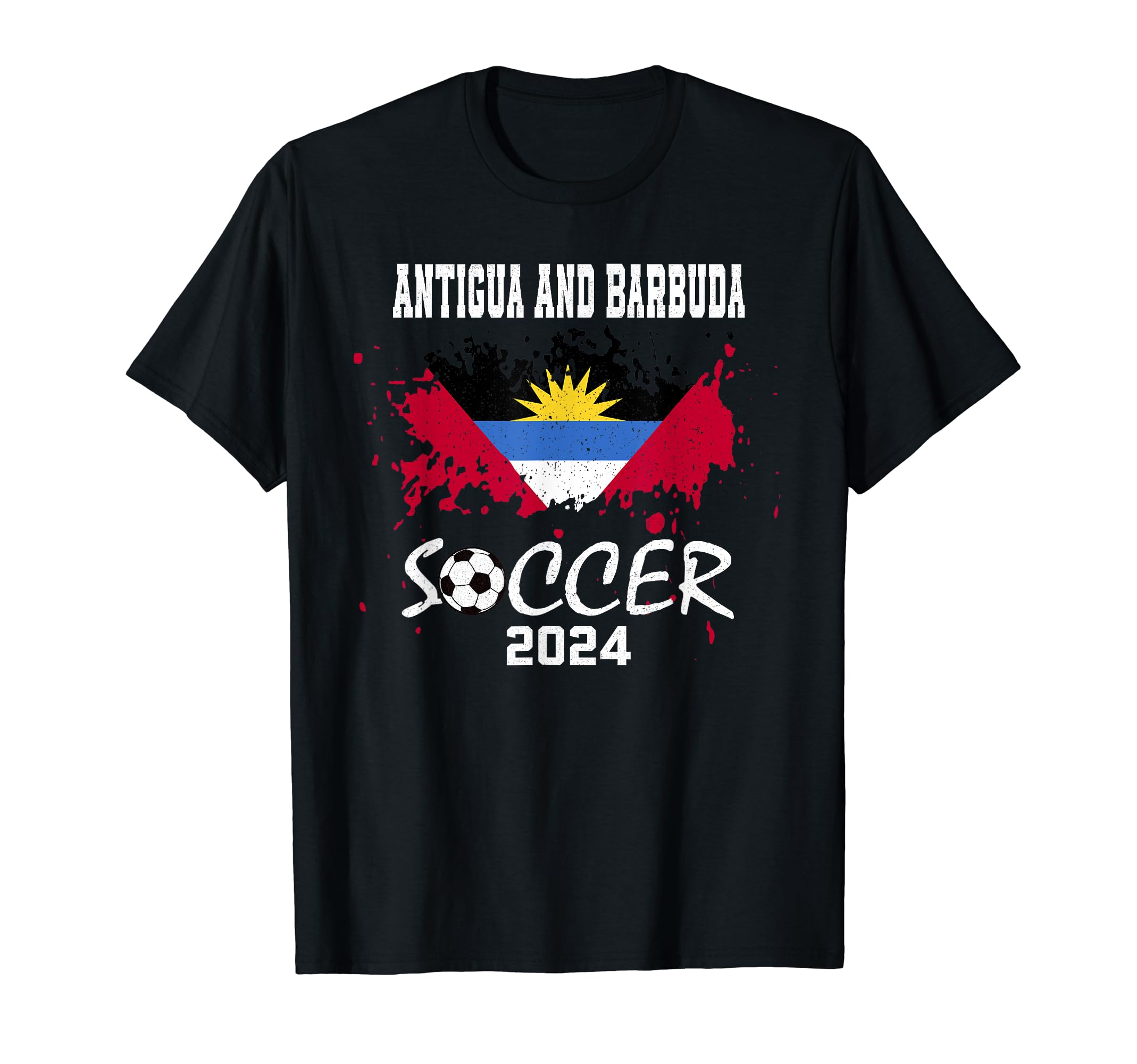Antigua And Barbuda Football T-Shirt - Fun Novelty Design for Adults