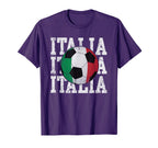 Italia Flag Soccer Ball Italian Italy T-Shirt - Unique Graphic Men Women