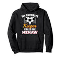 My Favorite Keeper Calls Me Memaw Soccer Hoodie - Novelty Apparel Unisex