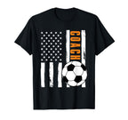 Usa Flag Soccer Coach Funny Soccer T-Shirt - Unique Graphic for Adults