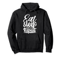 Eat Sleep Soccer Repeat Sport Player Hoodie - Fun Novelty Design for Adults