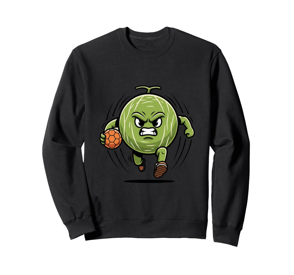Watermelon Soccer Player Number 7 Sweatshirt - Minimalist Print for Adults