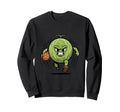 Watermelon Soccer Player Number 7 Sweatshirt - Minimalist Print for Adults