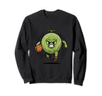 Watermelon Soccer Player Number 7 Sweatshirt - Minimalist Print for Adults