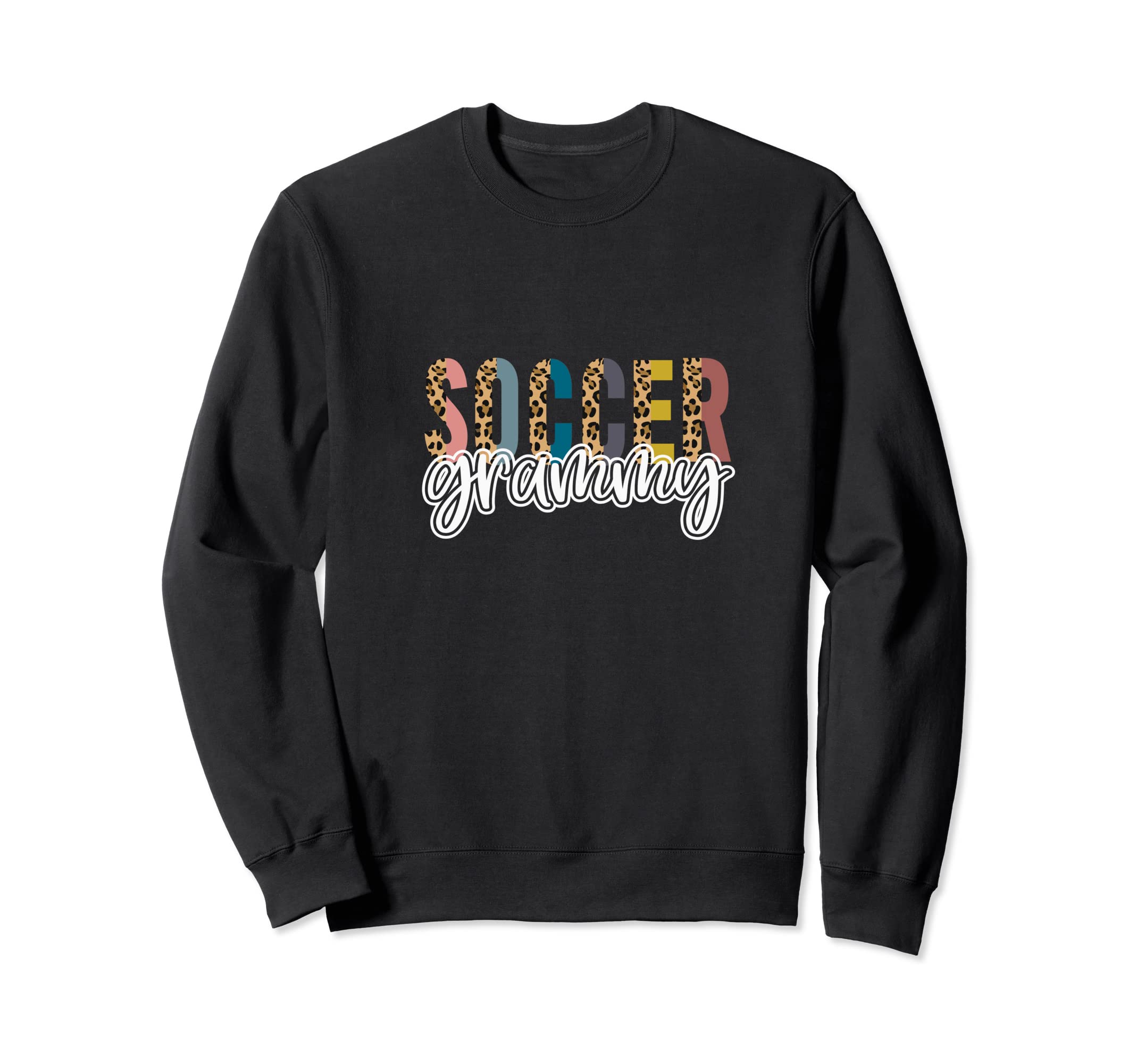 Soccer Grammy Leopard Cheetah Sweatshirt - Casual Everyday Wear Men Women