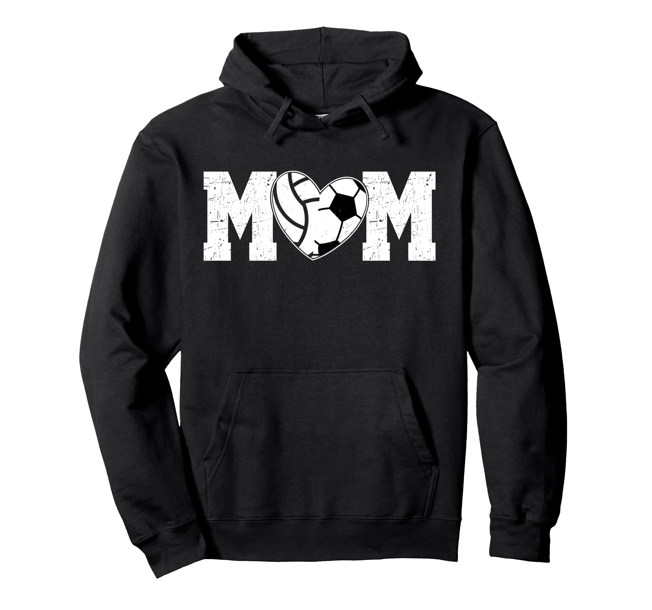 Volleyball Soccer Mom Soccer Volleyball Hoodie - Unique Graphic Unisex