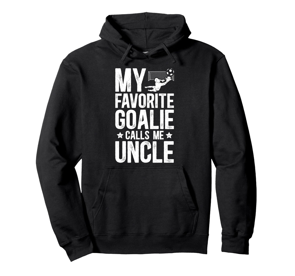 Proud Soccer Goalie Uncle Soccer Hoodie - Minimalist Print for Adults