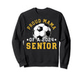 Class 2024 Mama Soccer Senior 2024 Sweatshirt - Graphic Print Unisex