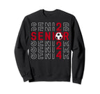 Senior Class 2024 Graduation Maroon Sweatshirt - Unique Graphic Unisex