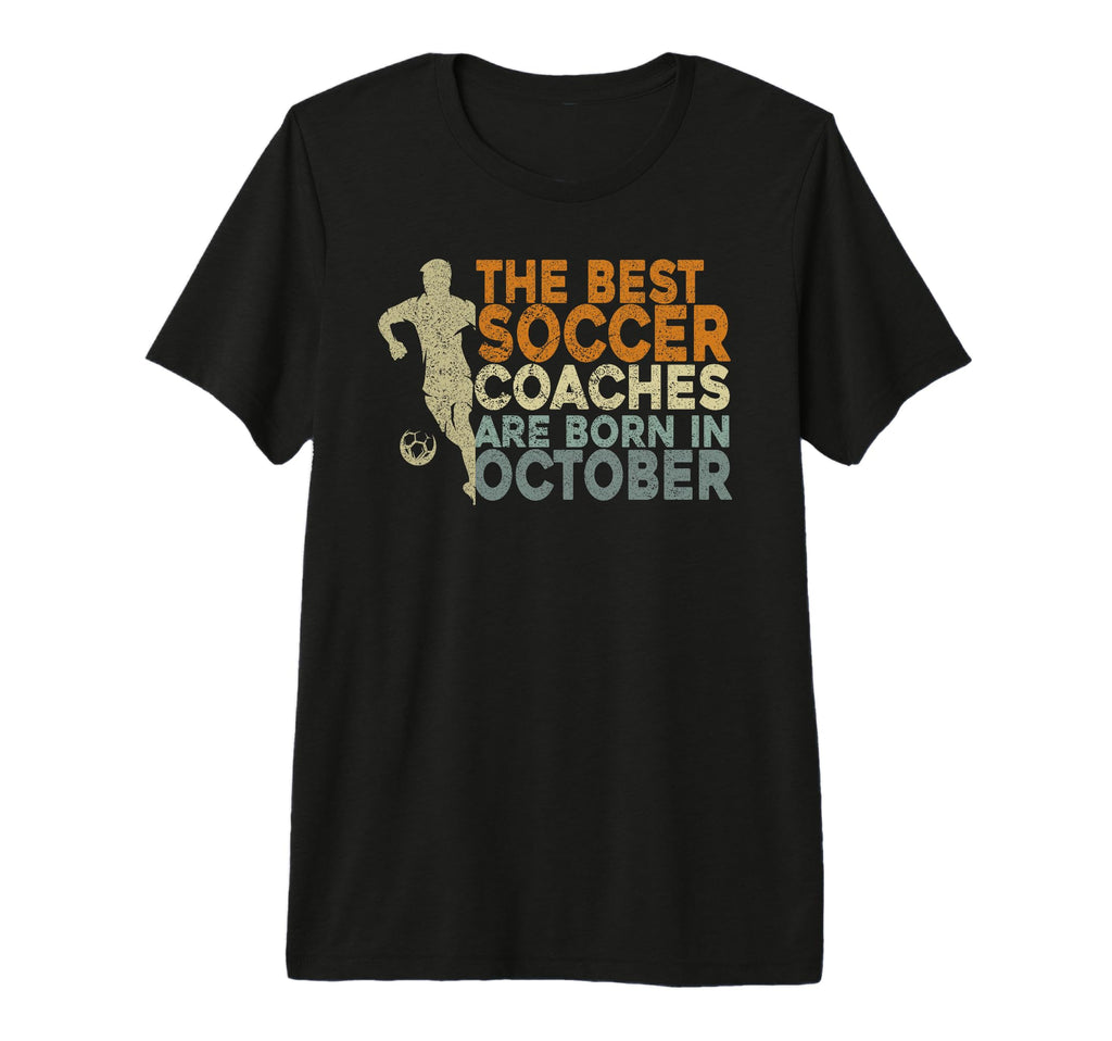 Mens Soccer Coaching Training October T-Shirt - Trendy Graphic for Adults