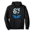 Soccer Number 67 Goalie Gloves Ball Hoodie - Graphic Print for Adults