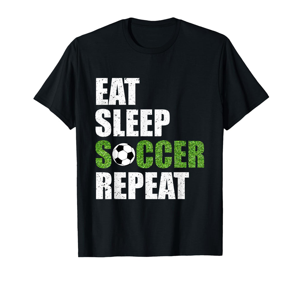 Eat Sleep Soccer Repeat Soccer Player Gift T-Shirt - Graphic Print Unisex