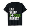 Eat Sleep Soccer Repeat Soccer Player Gift T-Shirt - Graphic Print Unisex