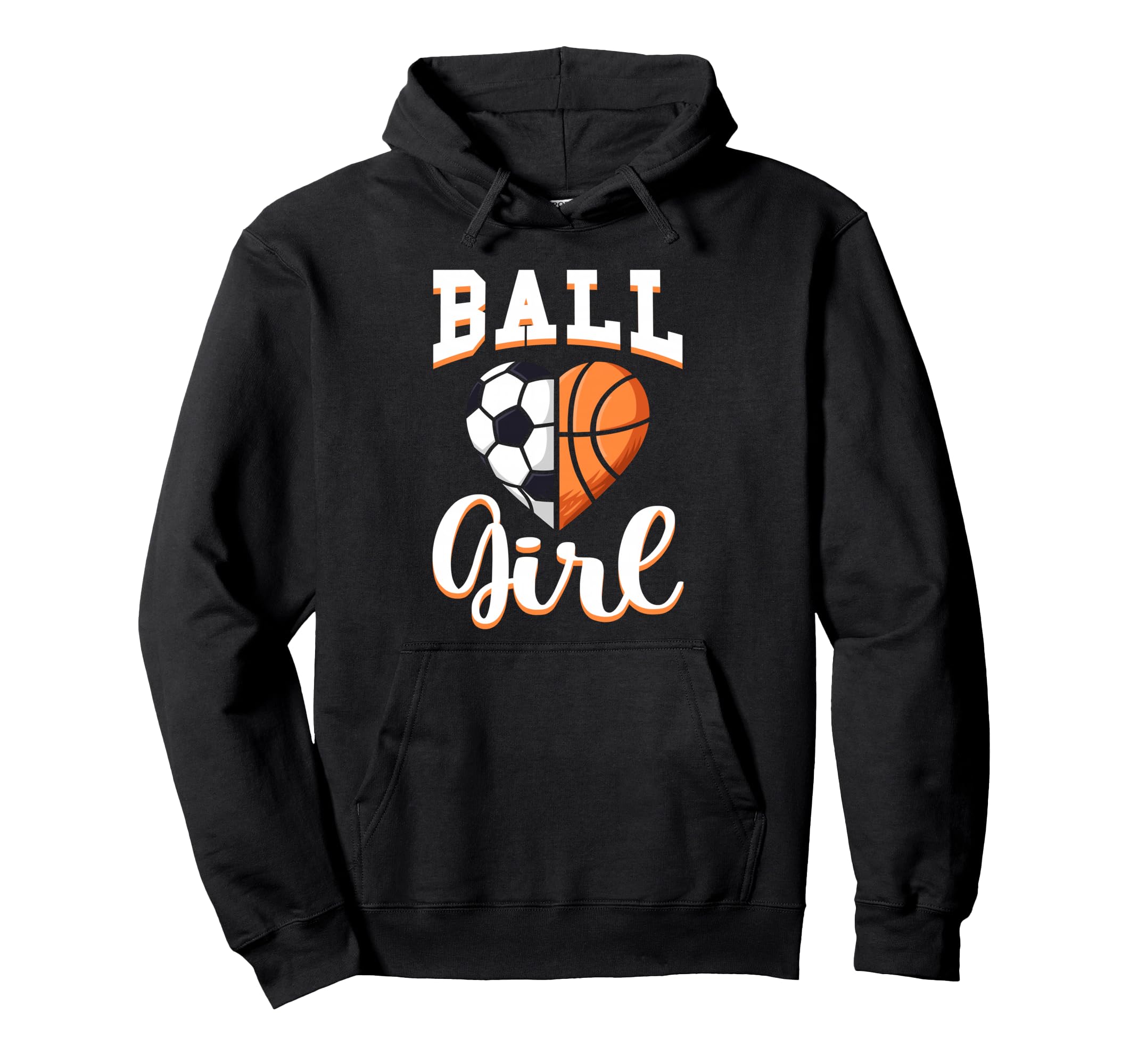 Ball Soccer Basketball Lovers Gifts Hoodie - Minimalist Print for Adults