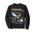 Striker Bee Soccer Enthusiast Sweatshirt - Fun Novelty Design Unisex