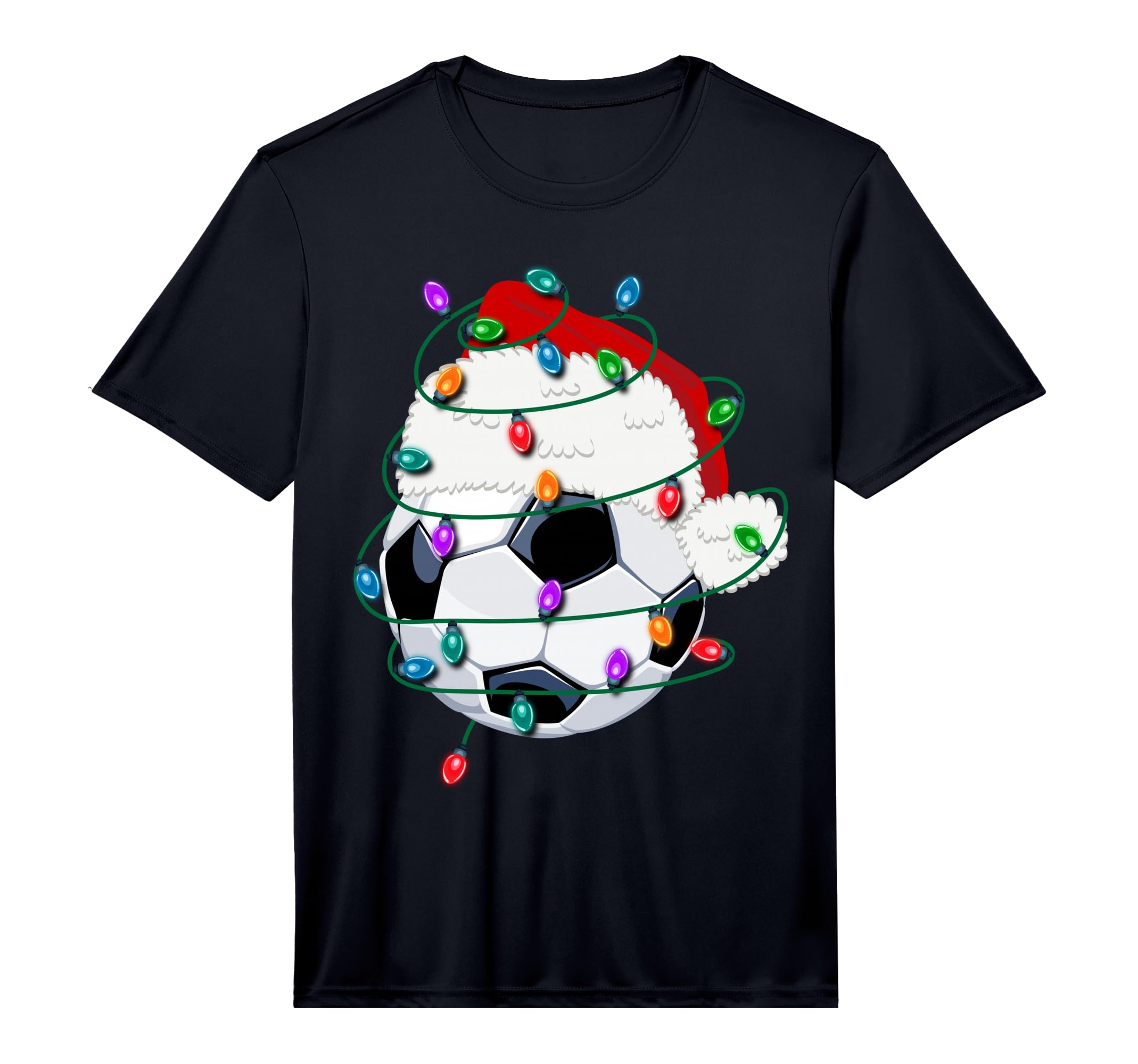 Santa Hat Gifts Light Ball Funny T-Shirt - Aesthetic Graphic for Adults