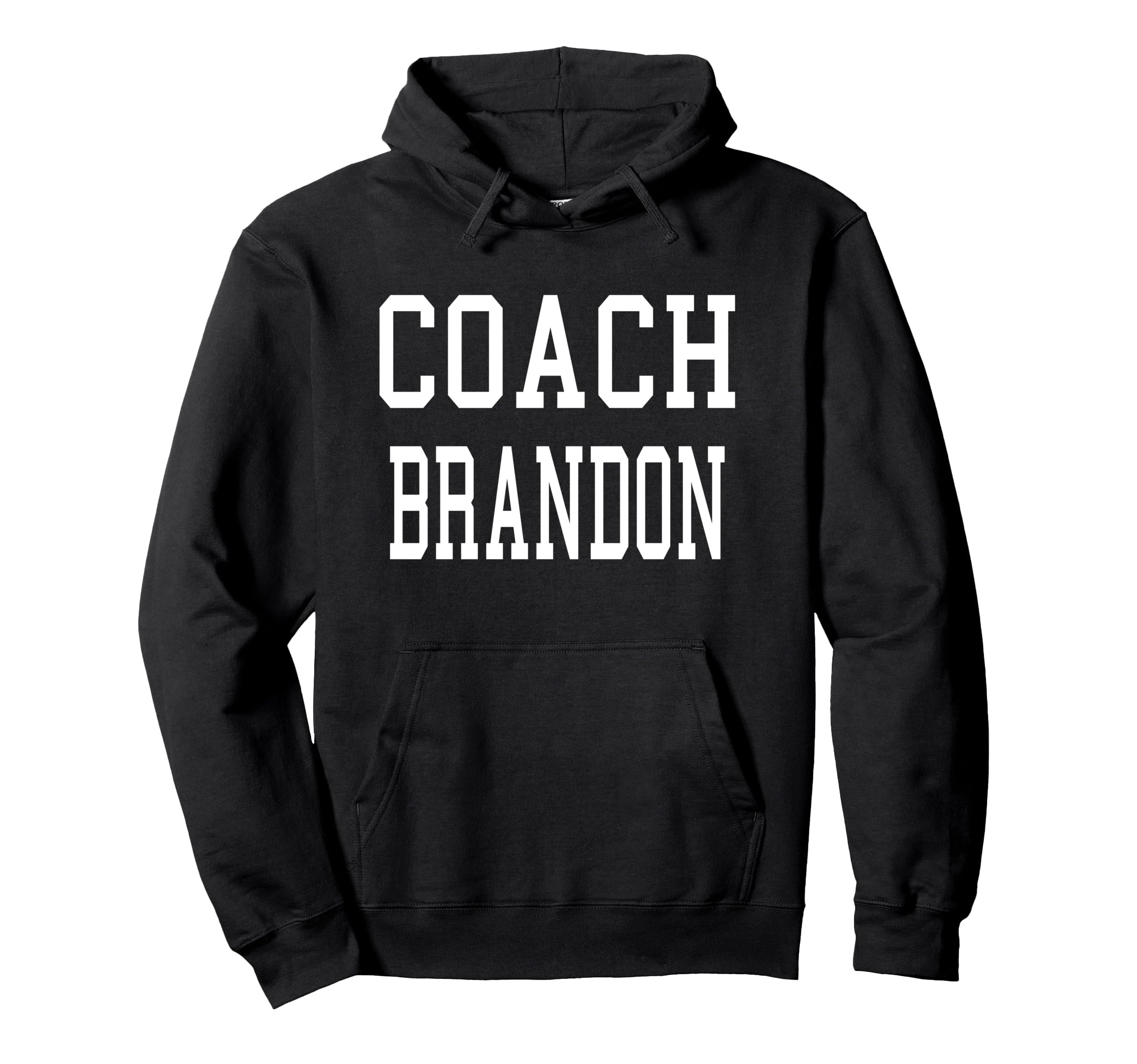 Coach Brandon Custom Football Soccer Hoodie - Fun Novelty Design Unisex