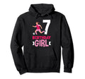 7Th Birthday 7 Years Soccer Hoodie - Fun Novelty Design for Adults