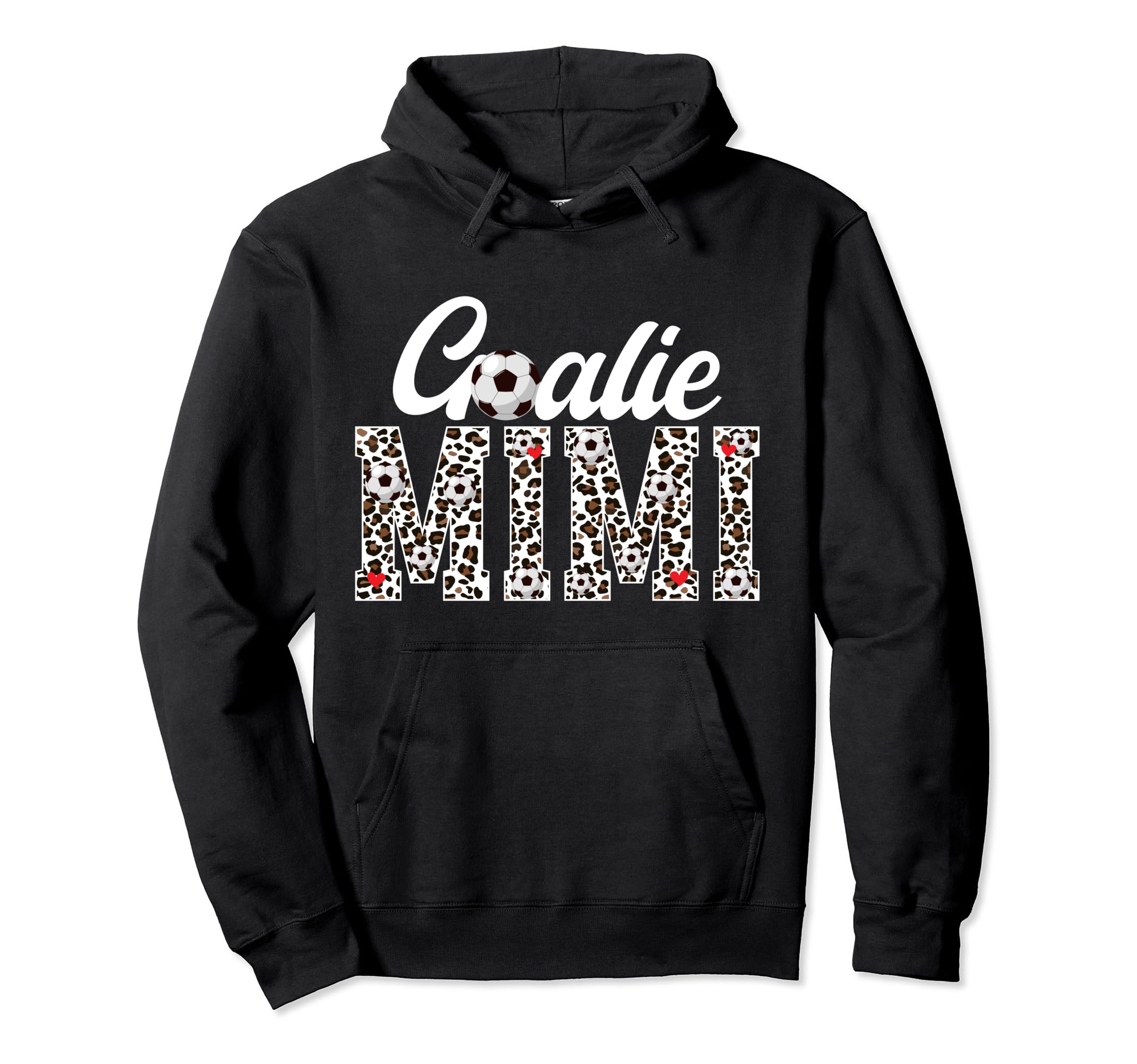 Soccer Goalie Mimi Leopard Mimi Soccer Hoodie - Trendy Graphic Unisex