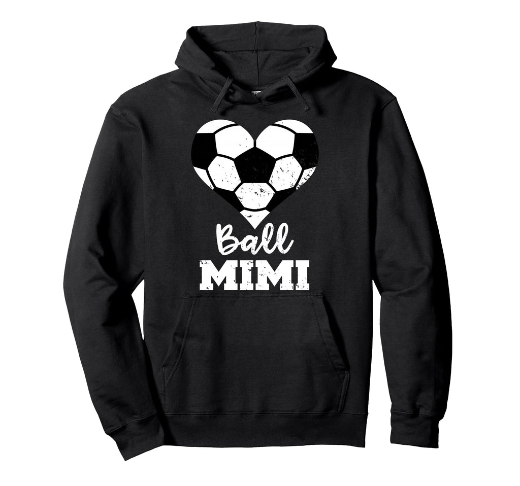 Ball Mimi Funny Soccer Heart Hoodie - Minimalist Print Unisex