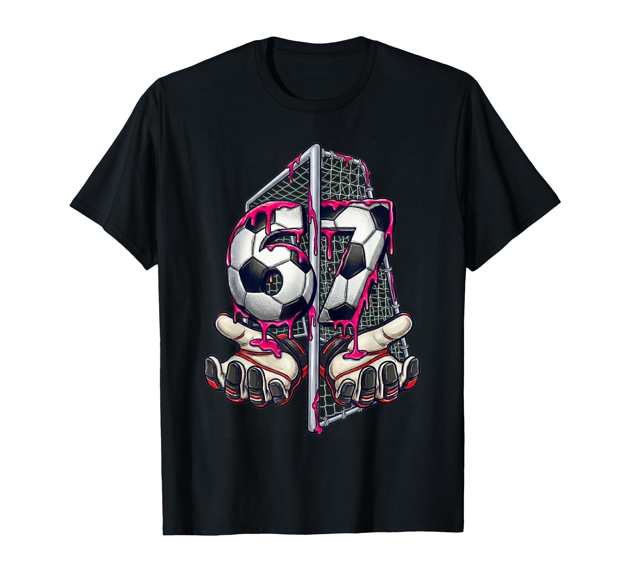 Soccer 67 Meme Funny Six Seven Gen T-Shirt - Custom Art Print for Adults