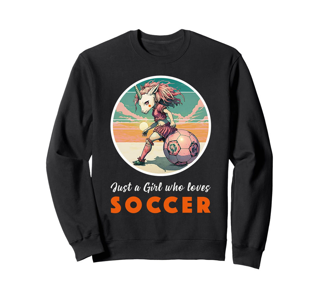 Soccer Anime Manga Unicorn Soccer Sweatshirt - Streetwear Style Unisex