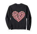 Soccer Happy Valentines Day Heart Sweatshirt - Novelty Apparel Men Women