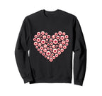 Soccer Happy Valentines Day Heart Sweatshirt - Novelty Apparel Men Women
