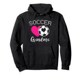 Soccer Grandma Love Heart Nana Granny Hoodie - Novelty Apparel Men Women