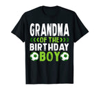 Grandma Birthday Soccer Player Matching T-Shirt - Aesthetic Graphic Unisex