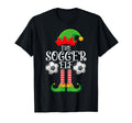 Soccer Elf Family Matching Funny Love Elf T-Shirt - Minimalist Print Unisex