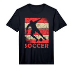 Soccer Striker American Soccer Player Team T-Shirt - Trendy Graphic Unisex