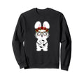 Soccer Bunny Leopard Glasses And Sweatshirt - Custom Art Print for Adults