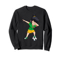 Brazil Flag Patriotic Soccer Brazilian Sweatshirt - Graphic Print Unisex