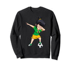Brazil Flag Patriotic Soccer Brazilian Sweatshirt - Graphic Print Unisex