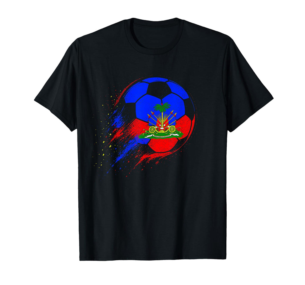 Haiti Soccer Haitian Flag Pride Soccer T-Shirt - Graphic Print Men Women