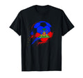 Haiti Soccer Haitian Flag Pride Soccer T-Shirt - Graphic Print Men Women