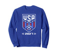 American Flag Soccer Soccer 2027 Sweatshirt - Minimalist Print Unisex