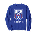 American Flag Soccer Soccer 2027 Sweatshirt - Minimalist Print Unisex