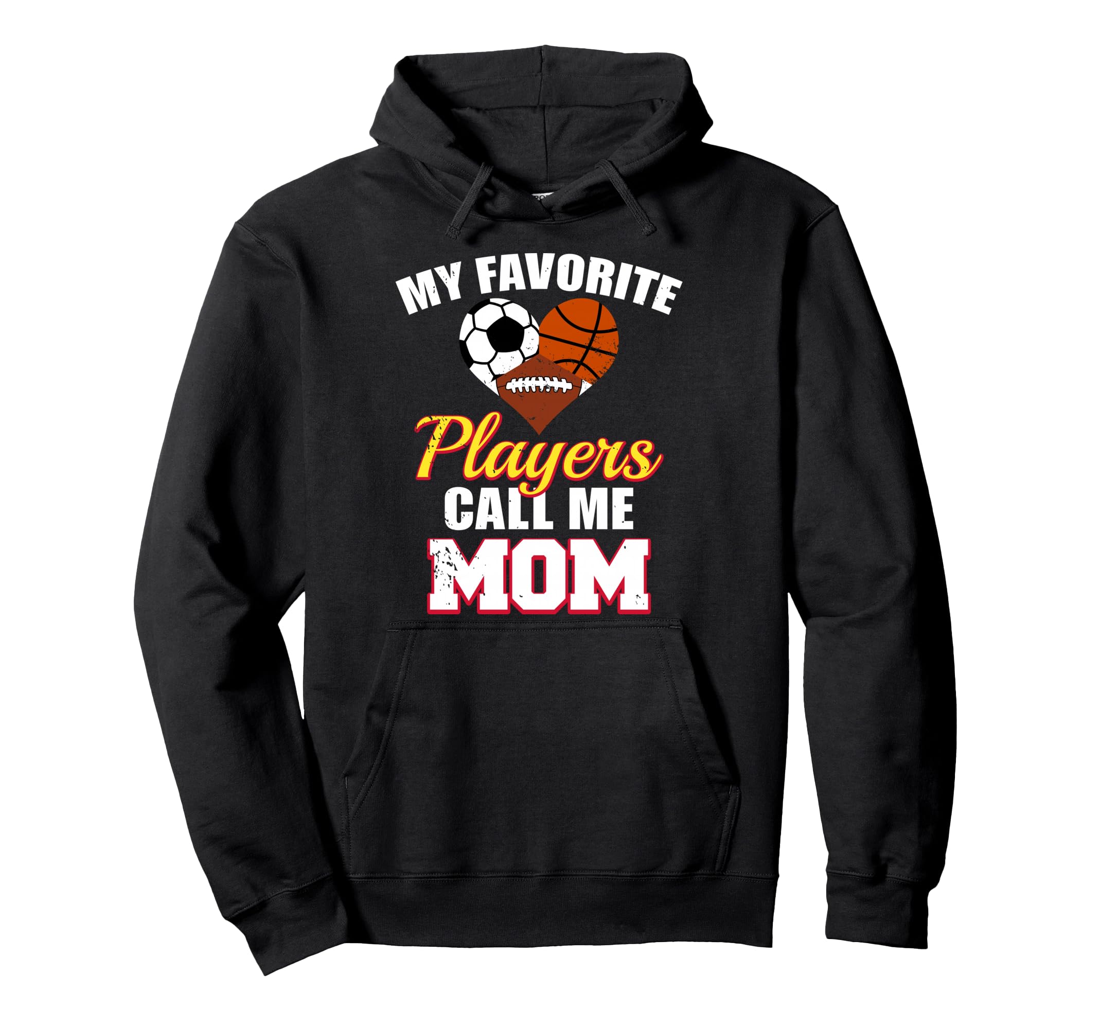 My Favorite Players Call Me Mom Soccer Hoodie - Trendy Graphic Unisex