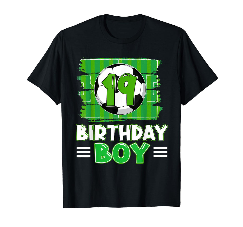 19 Year Old Birthday Soccer 19Th T-Shirt - Streetwear Style Men Women