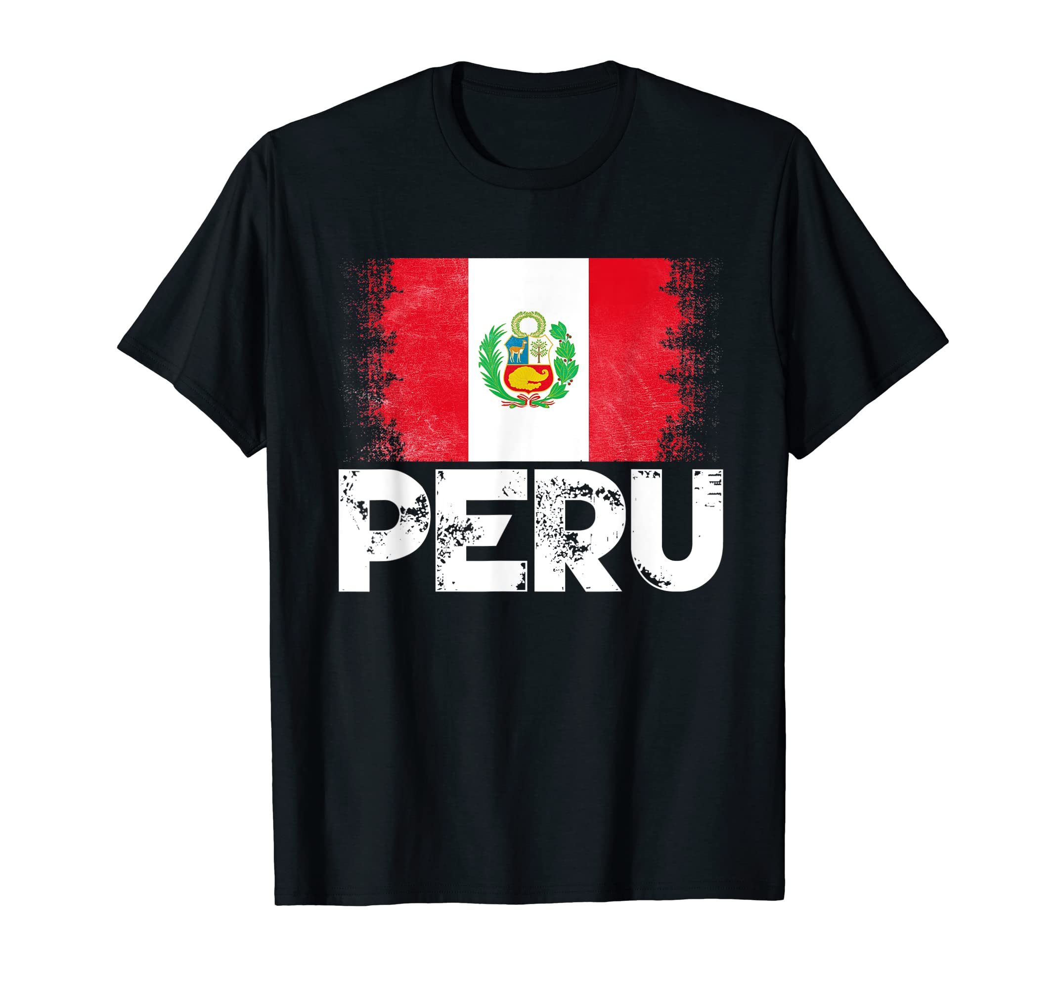 Peru Flag Football Soccer Team Pride T-Shirt - Streetwear Style Unisex