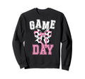 Game Day Soccer Game Day Coquette Sweatshirt - Novelty Apparel Unisex