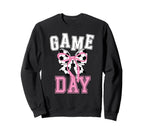 Game Day Soccer Game Day Coquette Sweatshirt - Novelty Apparel Unisex