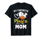 Mom My Favorite Baseball Soccer T-Shirt - Novelty Apparel Men Women