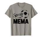 Soccer Mema Love Soccer Player T-Shirt - Graphic Print for Adults