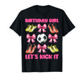 Birthday Lets Kick It Soccer Mom Mama T-Shirt - Unique Graphic Unisex